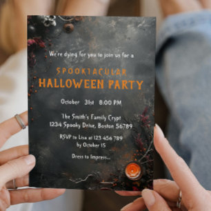 Invitation Fête d'Halloween pour adultes