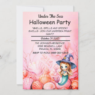 Invitation Fête d'Halloween sous la mer