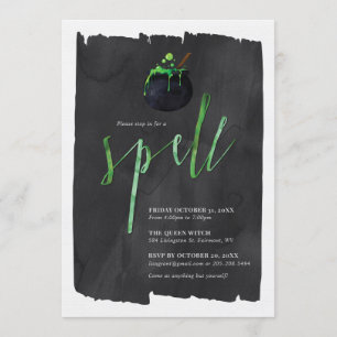 Invitation Fête d'Halloween : Venez jeter un sort