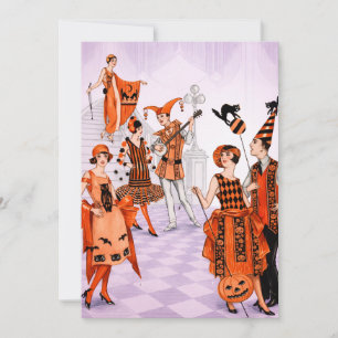 Invitation Fête d'Halloween vintage