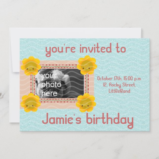 Invitation fête d'invitation (Devant)