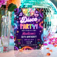 Fête Disco Faisons briller Neon Fille Lumineuse An
