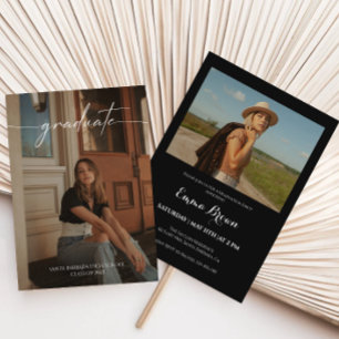 Invitation Fête d'obtention d'un diplôme de photographie mode