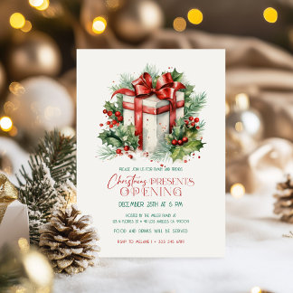 Invitation Fête d'ouverture de Noël