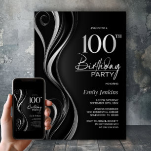 Invitation Fête du 100e anniversaire de Black Silver
