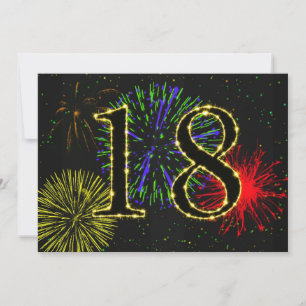 Invitation Fête du 18e anniversaire invitez