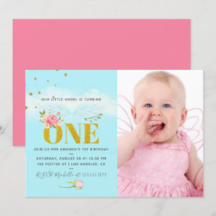 Invitation Fête du 1er anniversaire de notre petit ange pour