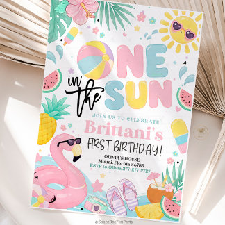 Invitation Fête du 1er anniversaire One In The Sun