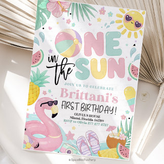 Invitation Fête du 1er anniversaire One In The Sun