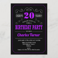 Fête du 20e anniversaire - Black Purple