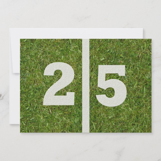 Invitation Fête du 25e anniversaire ! (Devant)