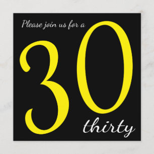 Invitation Fête du 30e anniversaire Texte do-it-yourself