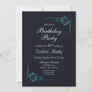 Invitation Fête du 40e anniversaire de la frontière bleue mod