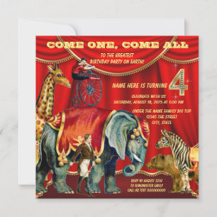 Invitation Fête du 4e anniversaire