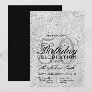 Invitation Fête du 50e anniversaire du Glam de la Parties sci