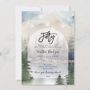 Invitation Fête du 50e anniversaire du lac forestier d'hiver