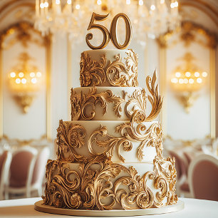 Invitation FÊTE DU 50e ANNIVERSAIRE MARIAGE