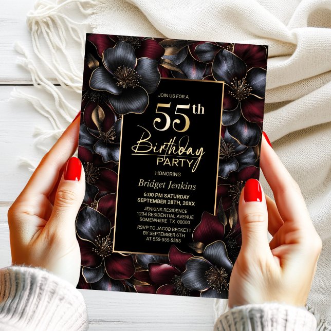 Invitation Fête du 55e anniversaire de la Bourgogne et de la  (Créateur téléchargé)