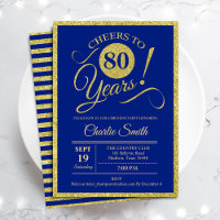 Fête du 80e anniversaire - TOUT AGE Royal Blue Gol