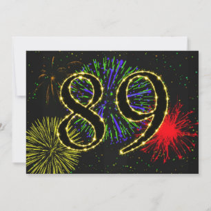 Invitation Fête du 89e anniversaire invitez