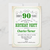 Fête du 90e anniversaire - Retro Crémeux Blanc et