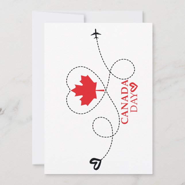 Invitation fête du Canada (Dos)