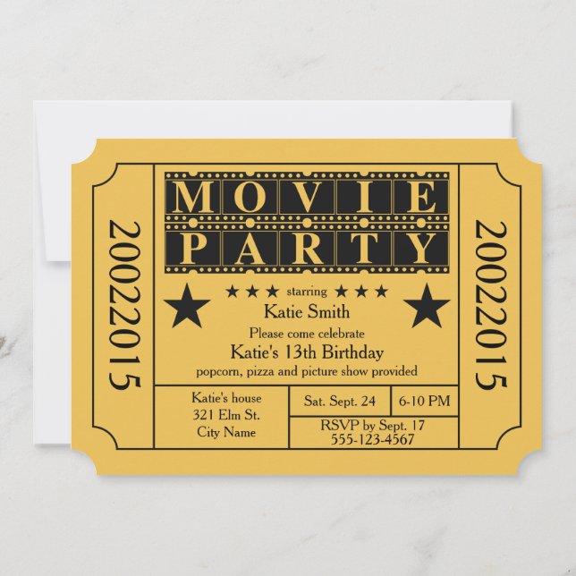 Invitation Fête du cinéma (Dos)