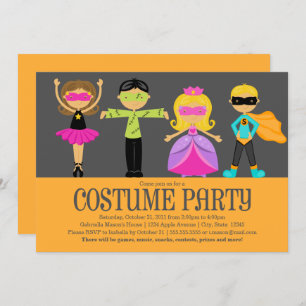 Invitation Fête du costume