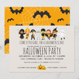 Invitation Fête du costume pour enfants Amical Halloween Célé