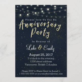 Invitation Fête du glamour de minuit