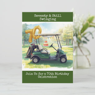 Invitation fête du golfeur pour 70e anniversaire P