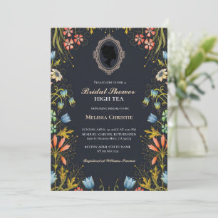 Invitation fête du jardin à thé, belle douce pastel