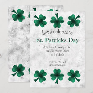 Invitation Fête du jour de la Saint-Patrick au Trèfle à Paill