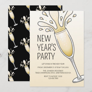 Invitation Fête du Nouvel An