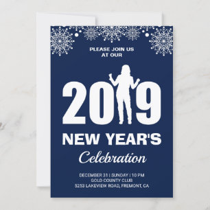 Invitation Fête du Nouvel An 2019