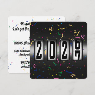 Invitation Fête du Nouvel An 2027 Odomètre
