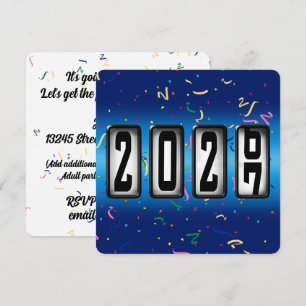 Invitation Fête du Nouvel An 2027 Odomètre