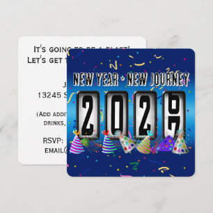 Invitation Fête du Nouvel An 2027 Odomètre