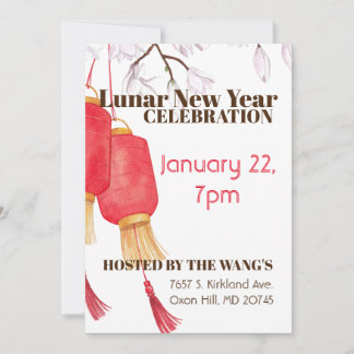 Invitation Fête du Nouvel An lunaire