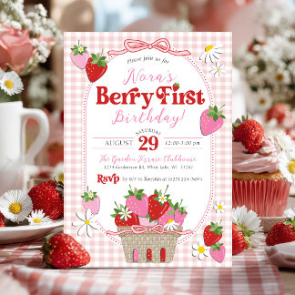 Invitation Fête du premier anniversaire de la fille aux frais