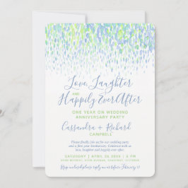 Invitation Fête du premier anniversaire de mariage et pour to