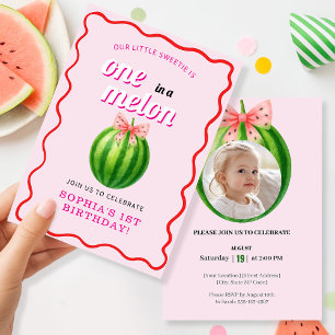 Invitation Fête du premier anniversaire de Sweet Melon