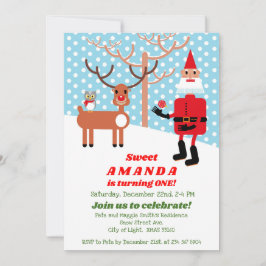 Invitation Fête du premier anniversaire du Père Noël et du Ru