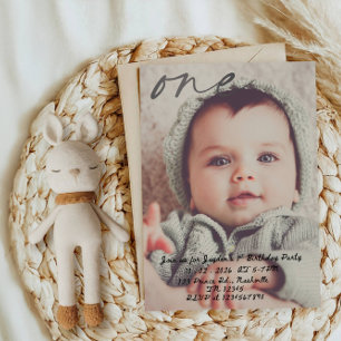 Invitation Fête du premier anniversaire d'un bébé garçon - Cé