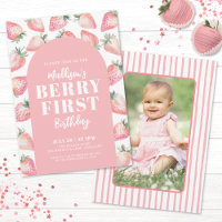 Fête du premier anniversaire Strawberry Berry Prem