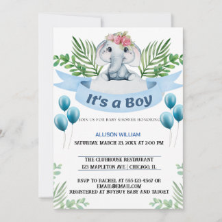 Invitation Fête du prince héritier du roi Eléphant