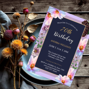 Invitation Fête du printemps 70e anniversaire