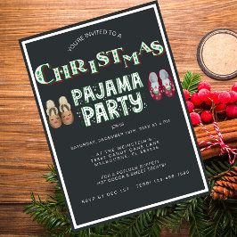 Invitation Fête du Pyjama de Noël