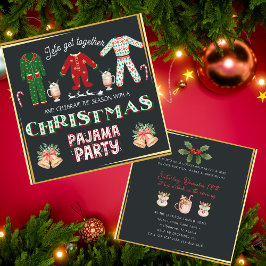 Invitation Fête du Pyjama de Noël
