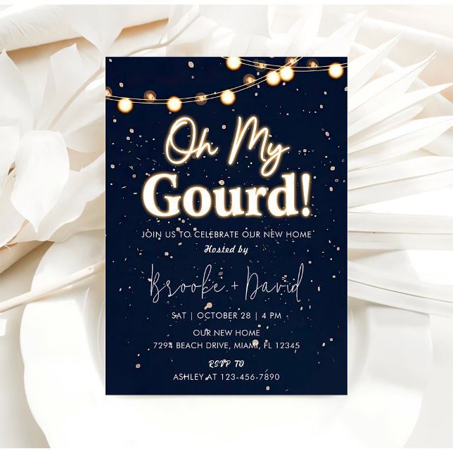 Invitation Fête du réchauffement de la maison Oh Mon Gourd! N (Créateur téléchargé)